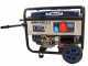 BullMach AMBRA 9500 E-3 - 7.5 kW Wheeled Petrol Power Generator with AVR - DC 7 kW Three-phase