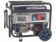 BullMach AMBRA 9500 E-3 - 7.5 kW Wheeled Petrol Power Generator with AVR - DC 7 kW Three-phase