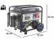 BullMach AMBRA 9500 E-3 - 7.5 kW Wheeled Petrol Power Generator with AVR - DC 7 kW Three-phase