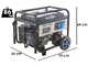 BullMach AMBRA 6500 E - 5.5 kW Wheeled Petrol Power Generator with AVR - DC 5 kW Single-phase