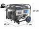 BullMach AMBRA 6500 - 5.5 kW Wheeled Petrol Power Generator with AVR - DC 5 kW Single-phase