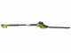 RYOBI 450W RPT4545E electric hedge trimmer on telescopic extension pole - 45cm blade - 20mm cut
