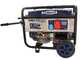 BullMach AMBRA 9500 E-3 - 7.5 kW Wheeled Petrol Power Generator with AVR - DC 7 kW Three-phase + ATS