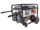 BullMach AMBRA 9500 E-3 - 7.5 kW Wheeled Petrol Power Generator with AVR - DC 7 kW Three-phase + ATS