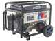 BullMach AMBRA 9500 E-3 - 7.5 kW Wheeled Petrol Power Generator with AVR - DC 7 kW Three-phase + ATS