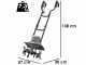 BlackStone TE-360 - Electric Garden Tiller - 1050 W - 4 Rotary Hoes Rows