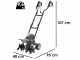 BlackStone TE-400 - Electric Garden Tiller - 1200 W - 6 Rotary Hoes Rows