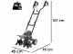 BlackStone TE-400 - Electric Garden Tiller - 1500 W - 6 Rotary Hoes Rows