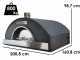 Agrieuro Top-Line INOX - Professional 10 Pizzas Wood-Fired Oven  - 200 Pizzas/h