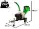 GreenBay GB-WDC 120 LE - Professional petrol wood chipper 15 HP Loncin G420FD engine