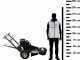 BlackStone SG 420 L ES PRO Stump Grinder - Loncin Engine 420cc - Cutting Disc with 8 Hammers in Tungsten Carbide