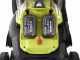 Ryobi RY18LMX40C-240 - Battery-powered Lawn Mower - 2x18V/4Ah - 40 cm Cut