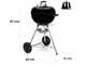 Weber Kettle E-4710 BLK Charcoal Barbecue - 47 cm Grid Diameter