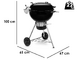 Weber Master Touch Premium E-5770 BLK Charcoal Barbecue  - 57 cm Grid Diameter