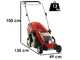 Einhell GE-CM 36/43 Li Battery-powered Lawn Mower with Starter Kit Including Two 8V/4ah Batteries and Battery Charger