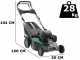 GreenBay GB-LM 51 H Self-propelled Lawn Mower - 4 in 1 - Honda GCVx170 Engine - 51 cm Cutting Width