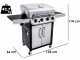 Char-Broil Convective 440S Gas Grill - 65x47 cm Cooking Surface