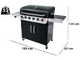 Char-Broil Convective 640B XL Gas Grill - 90x47 cm Cast Iron Grid