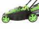 Verdemax RS20 Battery-powered Lawn Mower - 2 20 V/2.5Ah Batteries - 38 cm Cutting Width