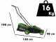 Verdemax RS20 Battery-powered Lawn Mower - 2 20 V/2.5Ah Batteries - 38 cm Cutting Width