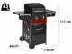Char-Broil Gas2Coal 2.0 2B Charcoal/Gas Hybrid Grill - 43x44 cm Cooking Surface