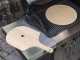 Round Wooden Peel and Pizza Stone Set