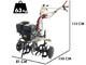 AMA MTZ100G - 7 HP Petrol Garden Tiller - 212 cc Engine 