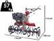 AMA MTZ100G - 7 HP Petrol Garden Tiller - 212 cc Engine