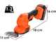 Black &amp; Decker B&amp;DBCSS18D1W - Battery grass shear - Hedge trimmer 18V 2Ah + Free 18V 2Ah battery