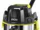 RYOBI R18WDV-0- Wet and Dry Vacuum Cleaner - 18V -4Ah -  18 L Drum