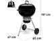 Weber Kettle E-5730 BLK Charcoal Barbecue  - 57 cm Grid Diameter