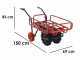Geotech CAR 300T-T Electric Battery-powered Wheelbarrow - 40V Battery 6 Ah