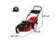 GeoTech Pro S58-3 BMSWGE L225 Self-propelled Petrol Lawn Mower, Swiveling Single Wheel