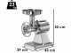 FIMAR TC22SN Electric Meat Mincer - Stainless Steel Removable Grinding Unit - Three-phase 400V/ 1.5 hp