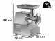 FIMAR TC22TS Electric Meat Mincer - Stainless Steel Body and Grinding Unit in Food-grade Aluminium - Single-phase - 230 V / 1.5 hp