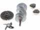 FIMAR TC22TE Electric Meat Mincer - Removable Grinding Unit and Body in Aluminium - Three-phase 400V/ 1.5 hp