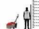 U.T. LP-350-B cordless floor washer - 3 in 1: washes, dries and vacuums