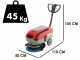 U.T. LP-430-B cordless wireless floor washer - 3 in 1: wash, dry and vacuum