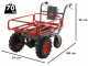 Geotech CAR 300T-T PLUS Electric Battery-powered Wheelbarrow - 40V Battery 6 Ah