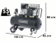 BlackStone B-LBC 100-30 - Electric Belt-driven Air Compressor - 3 Hp Motor - 100 L