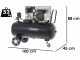 BlackStone B-LBC 100-20 - Electric Belt-driven Air Compressor - 2 Hp Motor - 100 L