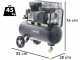 BlackStone B-LBC 50-20 - Electric Belt-driven Air Compressor - 2 Hp Motor - 50 L