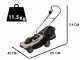 BlackStone B-ELM 38 Electric Lawn Mower - 1800W - 38 cm Blade