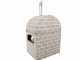 AgriEuro Top-Line Pulcinella Stone Grigio - Outdoor Wood-fired Pizza Oven 80X60 - 4 Pizzas