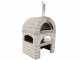 AgriEuro Top-Line Pulcinella Stone Grigio - Outdoor Wood-fired Pizza Oven 80X60 - 4 Pizzas
