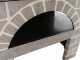 AgriEuro Top-Line Pulcinella Stone Grigio - Outdoor Wood-fired Pizza Oven 80X60 - 4 Pizzas