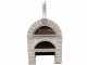 AgriEuro Top-Line Pulcinella Stone Grigio - Outdoor Wood-fired Pizza Oven 80X60 - 4 Pizzas