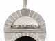 AgriEuro Top-Line Pulcinella Stone Grigio - Outdoor Wood-fired Pizza Oven 80X60 - 4 Pizzas