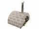 AgriEuro Top-Line Family Stone Grigio - Outdoor Wood-fired Pizza Oven 80X60 - 4 Pizzas