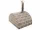 AgriEuro Top-Line Family Stone Grigio - Outdoor Wood-fired Pizza Oven 80X60 - 4 Pizzas